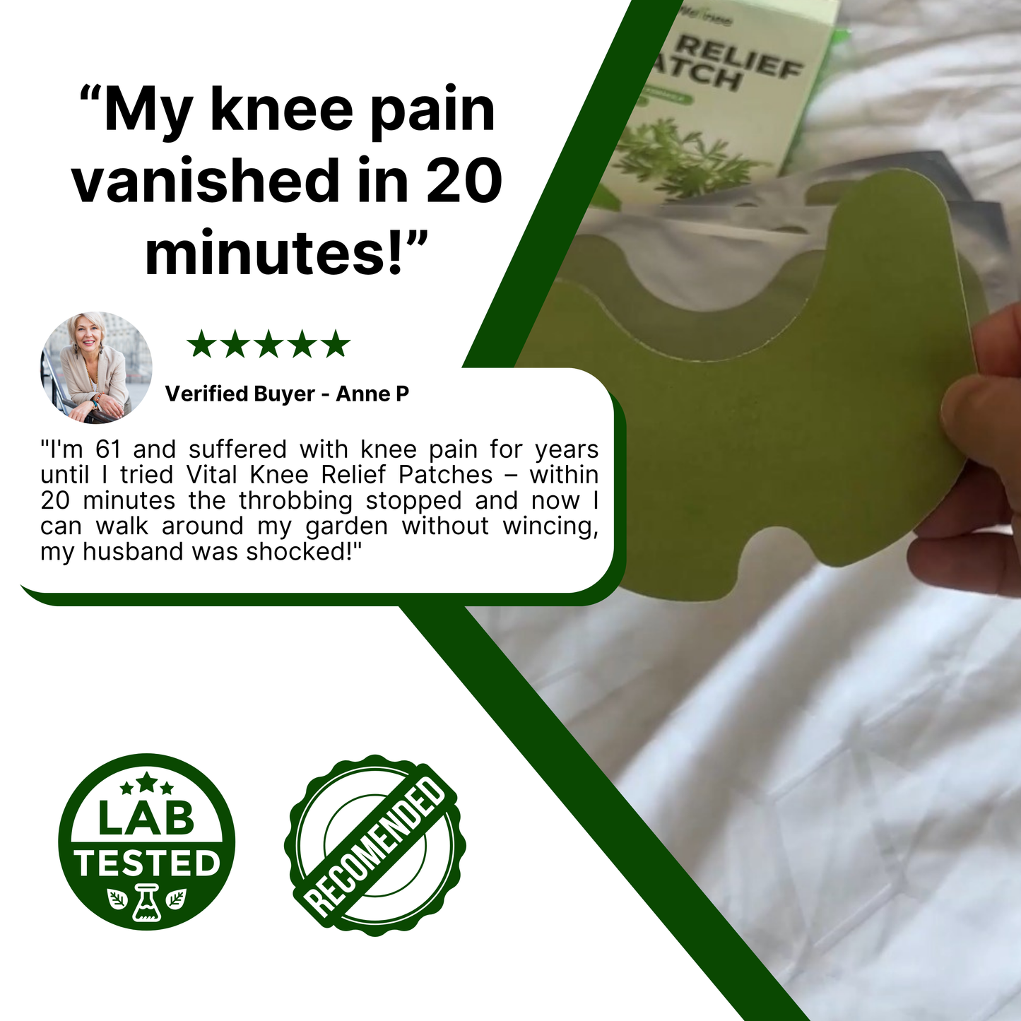 Vital® Natural Knee Relief Patches